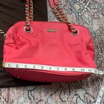 Kate Spade  Vintage Jasmine Nylon Satchel Bag Orange Double Gold Chain Purse Photo 12