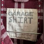 Garage  Shirt woven cotton long sleeve size medium Photo 1