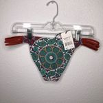 Sea Gypsies New  Green Patterned Bikini Bottoms size L Photo 1