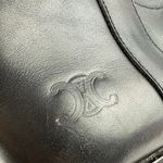 CELINE  Paris Women's Black Leather Block Heele Mid Calf Boots Size 37 US 6.5 Photo 5