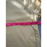 J. Jill Butter Yellow White Stripe 3/4 Sleeve 100% Pima Cotton Tee Shirt Size S Photo 7