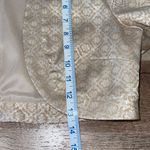 Express Design Studio Womens Open Front Irridescent Brocade Bolero Beige Size 6 Tan Photo 5