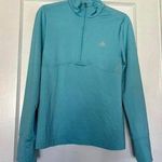 Adidas  Light Blue Half-Zip Performance Top Size Large Photo 0