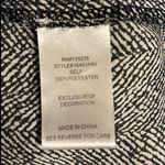 Daniel Rainn Black White Embroidered Boho Tunic Top Tassel Neck Tie Size XL Photo 5