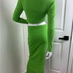 Nasty Gal  Women's Pale Green Bodycon Long Sleeve Dress Sz 4. #351 Photo 8