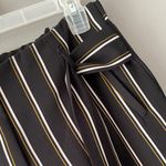 Elegant Striped Men's Dress Pants Black Size L Photo 2
