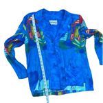 Vintage Peter Popovitch blue lightweight blazer sailboats size Medium/large Photo 3