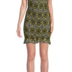 AREA STARS Aurora Smocked Mini Dress with puff sleeves and ruffles Medium EUC Black Photo 2