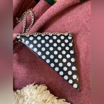 Artisan Made leather pyramid triangle painted purse clutch with crossbody chain Photo 3
