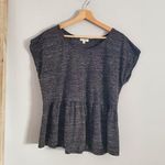 Max Studio Gray Sleeveless Babydoll Peplum Top XL Photo 0