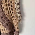 Lulumari  Boho Crochet Tie Front Sweater M/L Photo 2