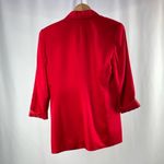 Lord and Taylor One Button Blazer in Red Size 8 Petite‎ Photo 4