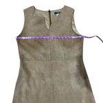 Max Mara Suede Sleeveless Dress Size 14 US Tan Brown Photo 5