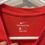 Nike Red Short Sleeve Tee with Iconic Logo Embroidered Size Medium M RARE Photo 4