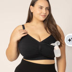 NWT Kindred Bravely Sublime hands free Nursing/Pumping Bra Size L Busty Black Size L Photo 0