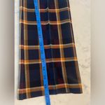 J. McLaughlin Rylie Pull On Stadium Plaid Navy Stretch Pants XS EUC Blue Photo 4