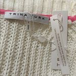 Trina Turk  'Oceana' Textured Rib Knit Cardigan Sweater, Whitewash, Large, NWT Photo 9