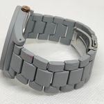 Nine West gray tone 42mm quartz analog gold tone indices size 7” running Photo 3