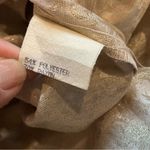 Vintage 70s Nilani floral gold metallic midi skirt with pockets high rise sz 10 Photo 8