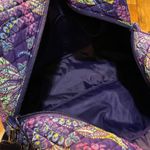 Vera Bradley  Traveler Carry On Overnight Set Purple Print 3 Piece Floral Escape Photo 7