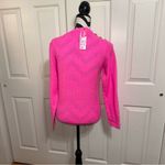 Lilly Pulitzer  Morgen Bright Pink Sweater with Button Detail Photo 3