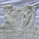 Dylan White Crochet Tank Top Womens Small Open Knit Sleeveless Festival Hippie Boho Photo 1