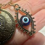 Evil eye protection charm necklace Gold Photo 3