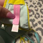 Victoria's Secret  Yellow and Light Blue Bikini Top Photo 2
