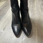 Calvin Klein  Catrice Black Leather Heeled Boots Photo 7