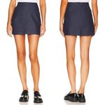 We Wore What NWT Mini Skirt Indigo Comfort Raw Blue Size Small Photo 2