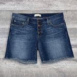 Principle Denim Pathfinder Blue Jean Midi Short Womens 28 Low Rise Button Fly Photo 0