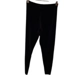 Nordstrom Vintage ‎ Black Velvet Material Leggings, Size S/M Photo 3