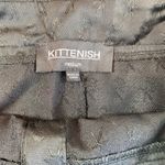Kittenish  Black‎ Mini Skirt snaps up front Size Medium Photo 2