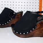Torrid Studded Wood Wedges Size 9 - Wide Photo 2