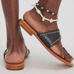 Free People NWOT Amelie Tiny Stud Sandals in Black Photo 2