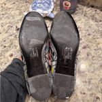 Christian Dior  Silver Metallic Floral Embroidered Flats Slip Ons Photo 6