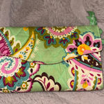Vera Bradley  Green and Purple Paisley Wallet Photo 0