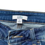 Croft & Barrow Vintage Cropped Jeans Floral Embroidered Capri Dark Wash Sz 6 Photo 4