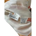 Cacique Lingerie Vintage Cream Orange Floral Micro Mini Slip Dress Size Small Photo 3