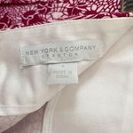 New York And Company  floral red college printed black bottom vintage look skirt Photo 1