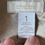 Chico's Chico Gold Satin Full Zip Jacket Blazer Size 1 Medium Photo 6