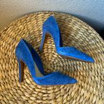 Jessica Simpson CHARIE Pointed Toe Blue Suede Stiletto Pumps Heels Size 7 Shoes Photo 4