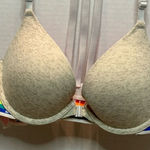 Victoria's Secret  Gray Bra with Rainbow Straps Photo 0