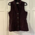 Habitat SALE  purple button front puffer vest Photo 3