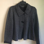 For Cynthia  petite large black and white polka-dot coat Photo 0
