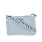 Kate Spade New York Crossbody Bag Purse Small Powder Blue Leather Triple Gusset Photo 1