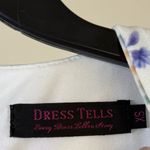 Floral Fit & Flare Midi Dress Romantic Cottagecore Garden Party Spring Feminine White Size XS Photo 11