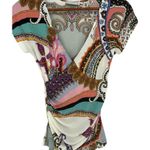 Etro Radial Print Jersey Wrap Top Size XS Photo 3