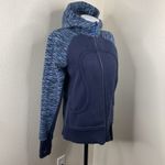 Lululemon Scuba Hoodie Inkwell We Are From Space Printed October Sz L? Blue Zip Photo 1