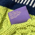 Colorful Knit Scarf Arm Warmers womens Green Blue (one size) bright fun winter Photo 3